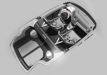 Audi A1 clubsport quattro Interior Design Sketch