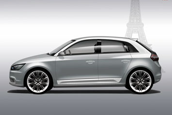 Audi A1 Sportback Concept Design Sketch