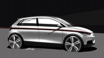 Audi A2 Concept Design Sketch