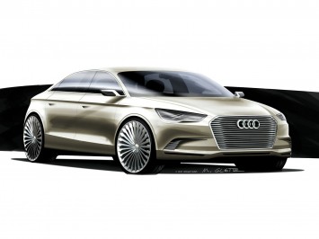 Audi A3 e-tron Concept Design Sketch
