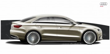 Audi A3 e-tron Concept Design Sketch