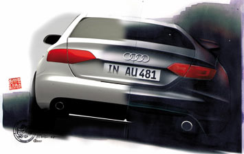 Audi A4 design sketch