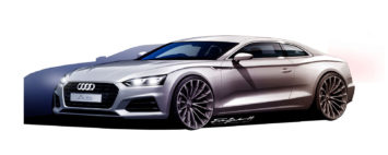 Audi A5 Coupe - Design Sketch Render