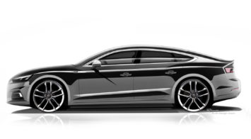 Audi A5 Sportback Design Sketch Render