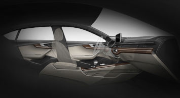 Audi A5 Sportback Interior Design Sketch Render