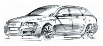 Audi A6 Avant Design Sketch