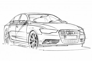 Audi A6 Design Sketch