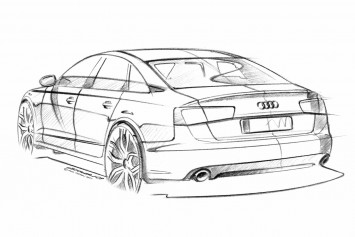 Audi A6 Design Sketch