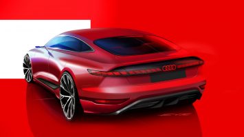 Audi A6 e tron Concept Design Sketch