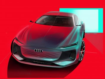 Audi A6 e tron Concept Design Sketch