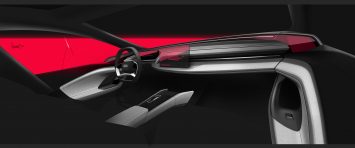 Audi A6 e tron Concept Interior Design Sketch
