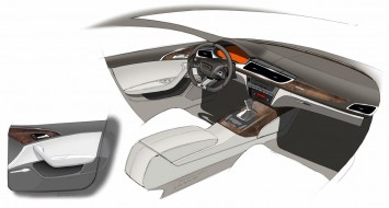 Audi A6 Interior Design Sketch