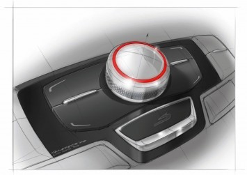 Audi A6 Interior Detail Design Sketch
