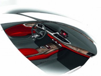 Audi A7 Sportback Interior Design Sketch