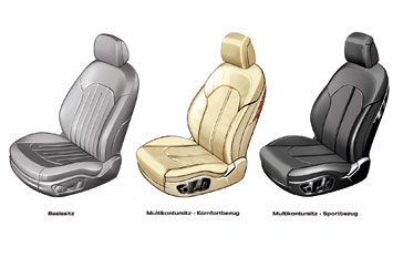 Audi A8 Seats Design Sketches