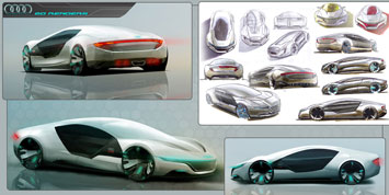 Audi A9 Concept Design Sketches