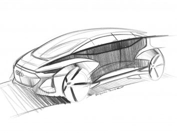 Audi AI.me Concept Design Sketch