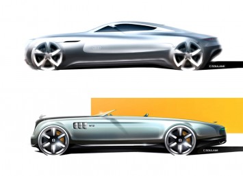 Audi and Rolls-Royce Concept Design Sketches by Identi2 Design Studio