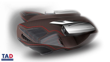 Audi Atlante Concept - Interior Design Sketch Render
