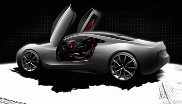Audi Axiom Concept Design Sketch