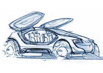 Audi Concept Design Sketch by Maximilian Mandl
