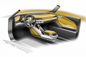 Audi Crosslane Coupe Concept Interior Design Sketch