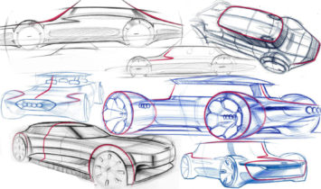 Audi Cruiser Concept Design Sketches
