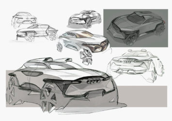 Audi CUV Concept Design Sketches by HJ Lee