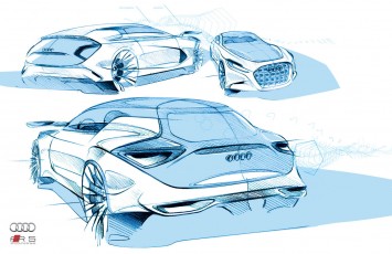 Audi design sketches by Alex Marzo