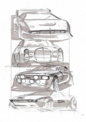 Audi Design Sketches by Balázs Filczer