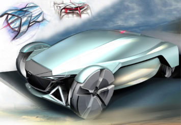 Audi Dreamwalker Concept Design Sketch Render
