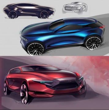 Audi e Quattro WIP Concept Design Sketch by Cameron Bresn
