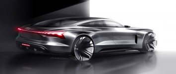Audi e tron GT Concept Exterior Design Sketch