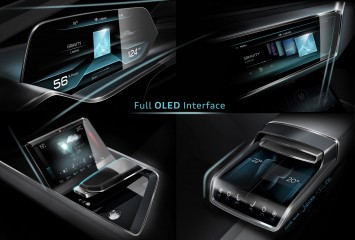 Audi e-tron quattro concept - Interior - OLED UI Design Sketches