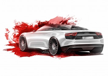 Audi e-tron Spyder Concept Design Sketch