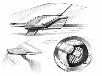Audi e tron Spyder Details Design Sketch