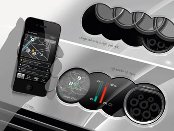 Audi e tron Spyder iPhone Design Sketch