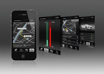 Audi e tron Spyder iPhone Design Sketch