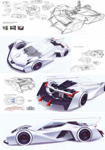 Audi LeMans Concept by Donghun Joung - Design Sketches