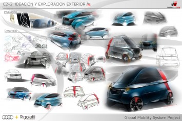 Audi M1 2+2 Concept - Design Sketches