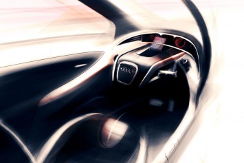 Audi M1 Tandem Concept Interior design sketch