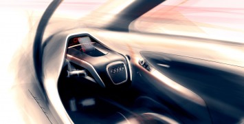 Audi M1 Tandem Concept Interior design sketch