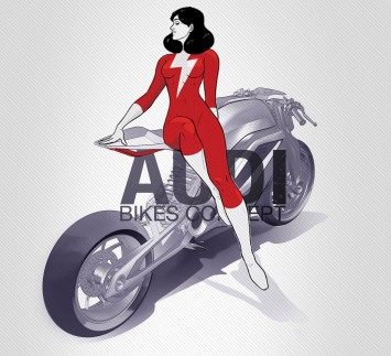 Audi Motorrad Concept Design Sketch