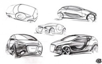 Audi O Concept design sketches