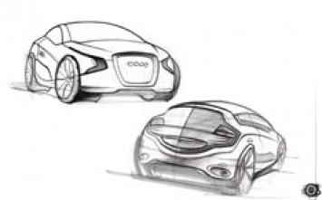 Audi O Concept design sketches