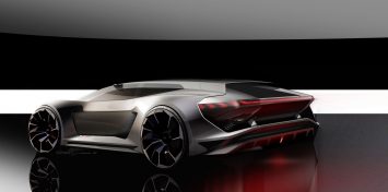 Audi PB18 e tron Concept Design Sketch Render