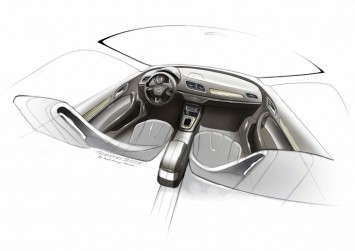 Audi Q3 Interior Design Sketch