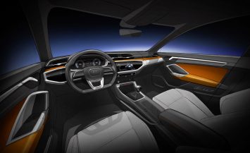 Audi Q3 Interior Design Sketch Render
