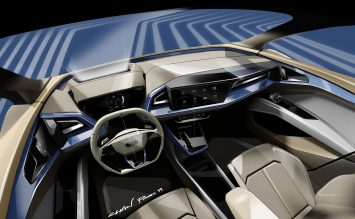 Audi Q4 e tron Concept Interior Design Sketch Render