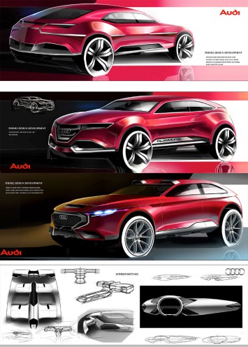 Audi Q6 Concept   Design Sketch by Sangwon Jo